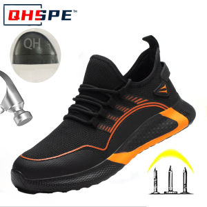 Lightweight Safety Shoes Anti Smash Anti Puncture Breathable Work Boots Men Women Slip Resistant Comfortable Durable