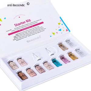 บีบีครีมชุด Face White Brightening Foundation คอนซีลเลอร์ Gold Serum Skin Repair Treatment Anti Aging Ampoule 12 ชิ้น 8 ml