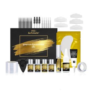 ชุดยกขนตาและคิ้ว Lakerain พร้อมสี ชุดดัดขนตาและคิ้วแบบถาวร ติดทนนาน สำหรับผู้หญิง