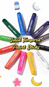 🇸🇬📦🚚 Paint Sticks 12 Colours | Tempera Paint | Macaron Pastel / Standard Solid Colours