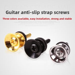 Guitar Strap Buckle Anti-Loss Electric Guitar Strap Tail Nail Ukulele Neck Pin Accessories No Drilling Required