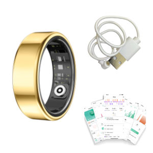 Nhẫn Thông Minh Dành Cho Nam Và Nữ Máy Đo Nhịp Tim Oxy Trong Máu Và Áp Suất Máu IP68 5ATM Chống Nước Chế Độ Đa Thể Thao Máy Theo Dõi Sức Khỏe
