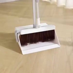 SG 2 in 1 Rotatable Foldable Sweeper Broom Dustpan Set Tangle Hair Outdoor Broom Set Penyapu Penyodok Set 扫把 簸箕 一套 组合