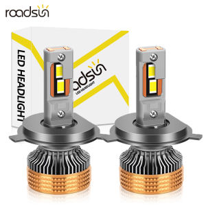 Roadsun รถไฟฉายคาดศีรษะ Led H4 H7 1คู่ H1 H11 220W 9005 9006 HB3 HB4 9012ท่อทองแดง4-หลอดไฟหน้า12/24V 29000LM มอเตอร์ไฟตัดหมอกเทอร์โบชุดแผงวงจรมอเตอร์พร้อมพัดลมระบายความร้อน Canbus ไม่มีข้อผิดพลาดกันน้ำ
