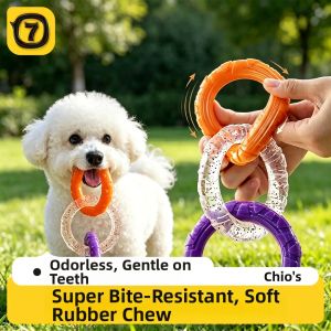 7o | Teething Tug Chew Dog Toy Silicone