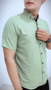 KEMEJA BIRU MUDA POLOS LENGAN PANJANG PENDEK KEMEJA MURAH KEMEJA HITS KEMEJA KEKINIAN KEMEJA CASUAL BAHAN KATUN PREMIUM HIGH QUALITY