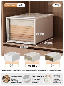 MEIZHUFU | Household Clothing Transparent Drawer Storage Box