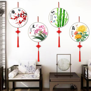 ภาพตกแต่งผนังแบบพับได้ 3 มิติ วัสดุ PVC ติดผนังแบบไม่ซ้ำใครสำหรับห้องนั่งเล่นและห้องรับแขก ภาพดอกไม้และใบไม้ ตกแต่งสไตล์จีน