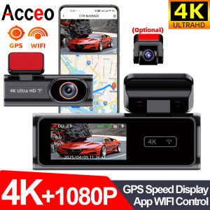 Ultra HD 4K Car Front Dash Cam Mini WIFI DVR Black Box Room With 24H Parking Monitor Night VisionGPS/Rear View Camera Optional