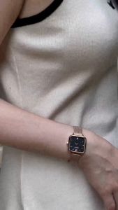 Julius นาฬิกาข้อมือผู้หญิง JA-1264 หน้าปัดสี่เหลี่ยม สายสแตนเลสถัก แบรนด์เกาหลี แฟชั่นฮิตของแท้ ✨สินค้าประกันศูนย์ไทย ✨