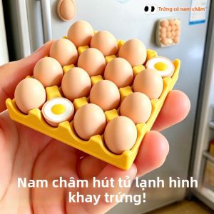 DIANSHIFANG | Tấm Nam Châm Mini Hình Trứng Sáng Tạo Có Thiết Kế Tháo Lắp Dễ Dàng Cho Ghi Chú và Ảnh