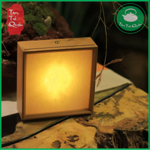 Đèn led hộp vuông để bàn trà phòng sách