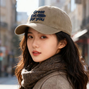 JIFANPAUL | Soft Top Baseball Cap with Embroidered Letters for Men and Women