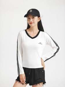 Hotwind | Sporty V-Neck Long Sleeve T-Shirt Base Layer