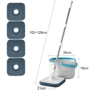 1 Set Sewage Separation Hands-Free 360° Spin Home Lazy Mop Dust Removal Mop Dry And Wet Use Perfect Mops Floor Cleaning Tools