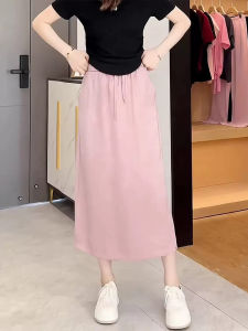 TIANQIANHUI | Chân Váy A-line Mốt Nhẹ Satin Acetate
