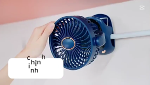 Quạt Để Bàn Mini Tích Điện – Pin Dung Lượng Lớn Sạc Nhanh Type-C Có Đèn Ngủ – Thiết Kế Nhỏ Gọn Di Chuyển Linh Hoạt Gió Mạnh Nhiều Cấp Độ Tiện Lợi Cho Làm Việc & Du Lịch