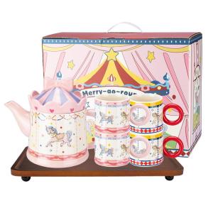 MODERN SWEETHOME | Rotary Carousel Design Tea Pot Set