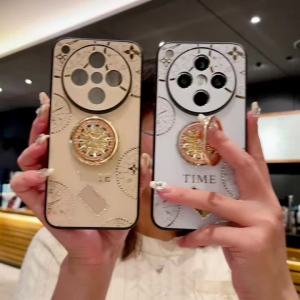 Thích hợp cho OPPO Find X8 tìm X8 Pro tìm X7 tìm X7 ulura tìm X6 Pro Vỏ điện thoại di động Flash khoan Acrylic thời gian mới Giá đỡ điện thoại di động vỏ điện thoại vỏ điện thoại di động chống sốc viền cứng