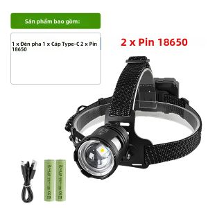 Đèn Pha LED Siêu Sáng 86000000LM Có Thể Sạc Lại Có Thể Thu Phóng Chống Nước Đèn Làm Việc Ngoài Trời Dùng Cho Cắm Trại Câu Cá Chạy Bộ Đi Bộ Đường Dài