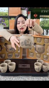 Bộ ấm chén uống trà gốm sứ nhật bản họa tiết thủy mặc đa dạng bộ ấm trà cao cấp dành cho phòng khách. Đổi mới trong 7 ngày đầu nếu sản phẩm có lỗi do nhà cung cấp.
