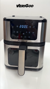 Nồi chiên không dầu 5L 2in1 FAMISTA x VERIGOO 8 chế độ nấu 1350W công suất - công nghệ Rapid Air điều khiển màn cảm ứng