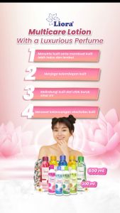 LIORA Whitening Body Lotion (Yellow) - 600ML | Handbody Pencerah Kulit