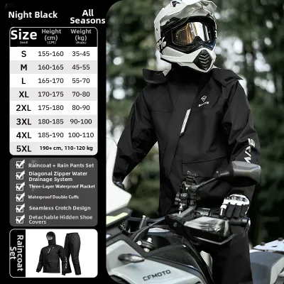SULAITE | Waterproof Windproof Rider Rainwear Split Suit