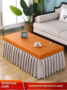 Coffee Table Tablecloth Waterproof Oil-Proof Coffee Table Cover For Home TV Cabinet Electric Stove Table Mat Living Room Rectangular Dining Table Cloth Cover
