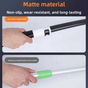 MONLEYTA | Car Wash Brush Soft Bristle Extendable Bent Rod No Scratch Car Cleaning Tool Auto Wash Durable Cleaning Equipment