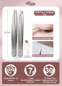 IMLUCKY | Precision Eyebrow Tweezers for Grooming Unwanted Hair