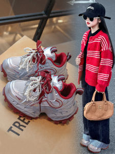 Fashionable Sport Shoes for Girls Soft Bottom Waterproof And Anti-Slip Dad Shoes Spring Autumn New Style Childrens Footwear