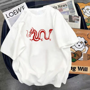 Áo Thun Nam Tay Ngắn Mùa Hè Cotton Nguyên Chất Dáng Rộng in Họa Tiết Thời Trang Thường Ngày Cho Thanh Thiếu Niên