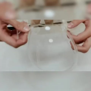 20pcs PVC Tote Bag With Button / Transparent Shopping Bag / Gift Bag Plastic Transparent Bag