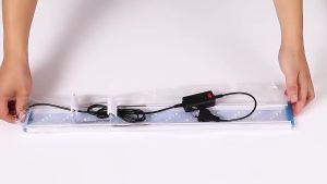 Super Slim LEDS Overhead Aquarium Lighting Aquatic Plant Light 18-75CM Extensible Waterproof Clip on Lamp For Fish Tank 90-260V