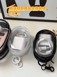 Cover Data Cable Storage Headset Outdoor Travel Storage Bag Storage Pouches New PVC Round Transparent Bags Mini Zipper Portable Dust-proof Earphone Charger Storage Pouches