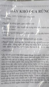 [ HOÀN TIỀN 15% ] Dây - lá khổ qua rừng phơi sấy khô nguyên chất không trộn tạp chất an toàn cho sức khỏe