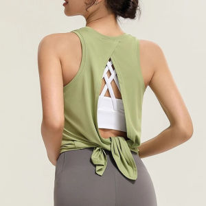 Womens Tight Sports T-shirt Quick Dry Short Sleeve Yoga T-shirt Pilates Fitting Fitness Back Hollow Out Running T-shirt