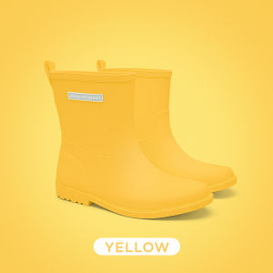 Rain Boots Womens Waterproof Non-Slip Summer New Lightweight Rain Shoes Rubber Boots Fashion Outer Wear Mid-Calf Rain Shoes Rain Rubber Boots