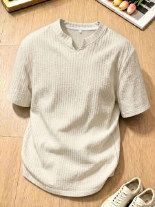 V-Neck Breathable Summer T-Shirt