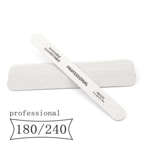Nail File 100/180 Wooden Nail Buffer Professional Sandpaper Nail Gel Polish Files Strong Thick Grey Sanding Manicure Tools