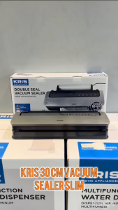 Kris 30 cm Vacuum Sealer Dengan Penyimpanan - Abu-Abu Tua Mesin Pengemas Udara Air Tight Sealing Machine Clothes Packing
