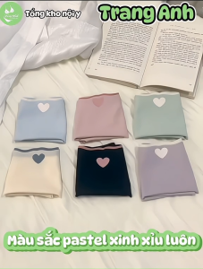 Combo 10 Quần Lót Su Tim Nữ Chất Su Đúc Loại 1 Mềm Mịn Thoáng Viền Sóng Quyến Rũ 40-75Kg QL104