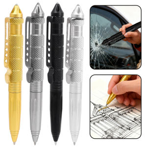 ที่เบรคเกอร์แก้วฉุกเฉินเครื่องมือเอาตัวรอดในอลูมิเนียมกลางแจ้งแคมป์ปิ้งปากกาทนทานอเนกประสงค์