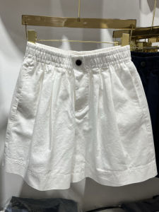 Quần Short Ống Rộng Chữ a Cạp Chun Thời Trang Mùa Hè Cho Nữ Quần Short Cotton Ống Rộng Quần Short Thường Ngày Quần Short Cotton