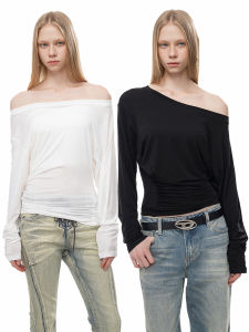 Original OFFSOUL Long Sleeve T-Shirt Womens Loose Fit Casual Style Casual Cotton Viscose Polyester Spring Autumn Top