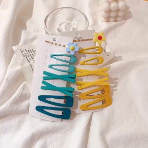 ELBER ACC190 Jepitan Rambut Korea Set Aksesoris Rambut Lucu Jepit Bunga Geometris