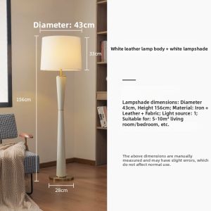 TIANCHUANGJIYUAN | Reading Floor Lamp Minimalist Leather Design
