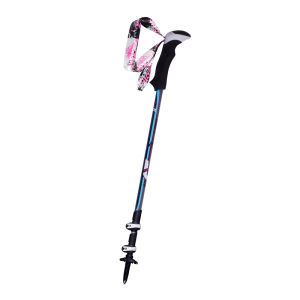 Pioneer 7075 Aluminum Alloy Hiking Cane Retractable Three Section Mountain Climbing Stick Outdoor Trekking Mountain Equipment