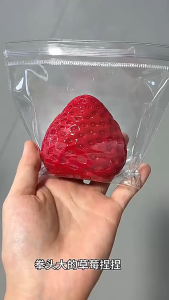 Strawberry Squishy Toy สกุชชี่สโลว์ ของเล่นสกุชชี่ ทาบะสกุชชี่ สกุชชี่ นุ่มนุ่มๆ ใหญ่ ของเล่นคลายเครียดจำลองแสนสนุก คลายเครียดหญิง